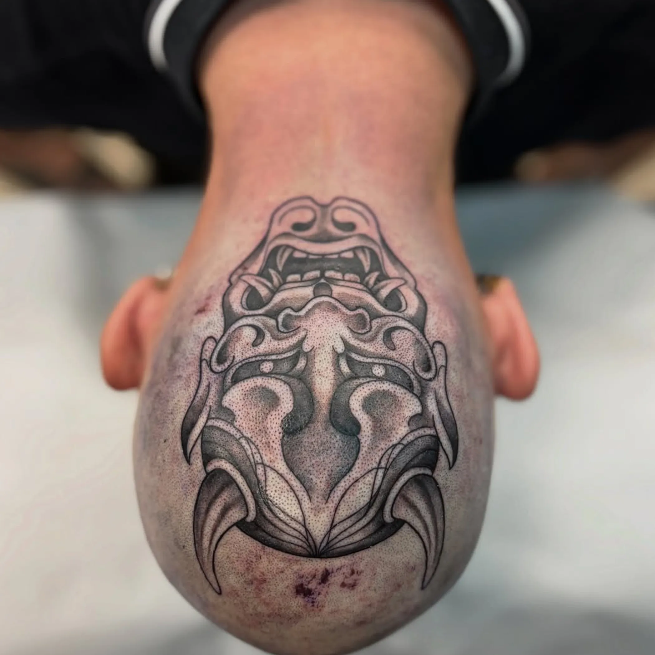 clean scalp tattoo photograph