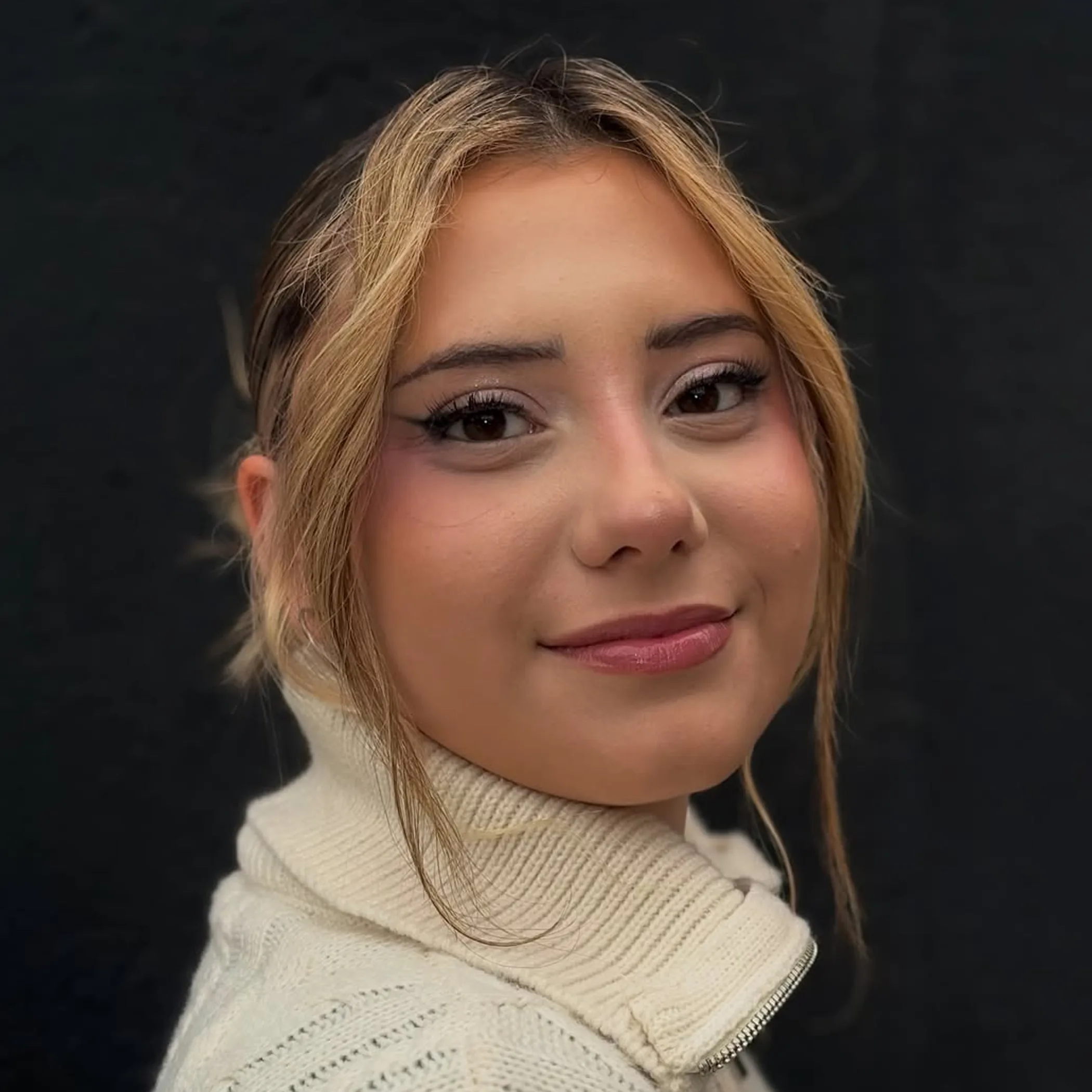 defined eyeliner on eye