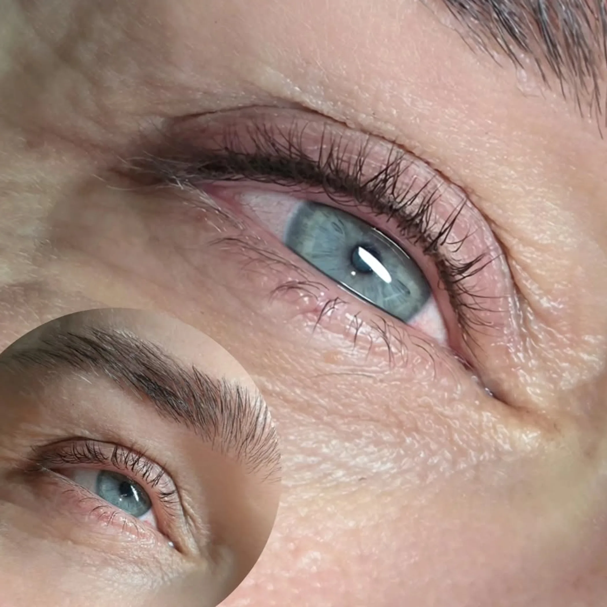 subtle lash-line eyeliner tattooing